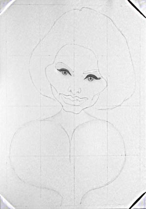 Sophia Loren disegno a matita